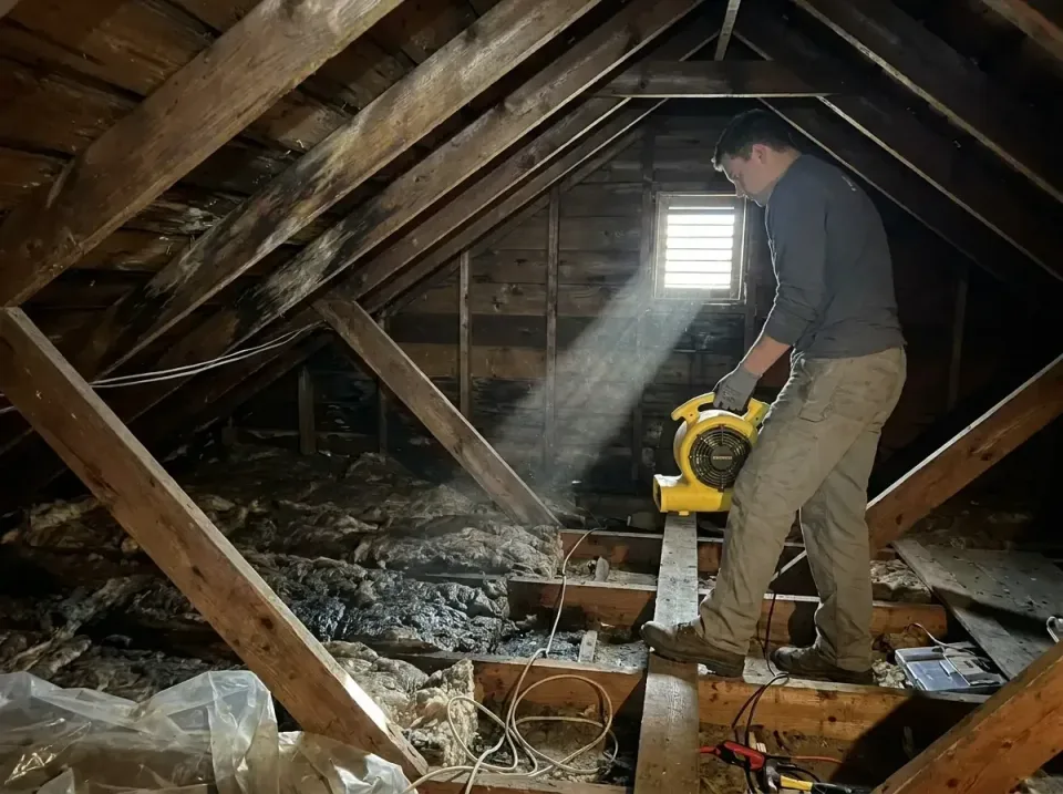 attic-water-damage-drying-proc-007 — frequently asked questions, Emergency Water Extraction & 24/7 Flood Response in Conroe,…